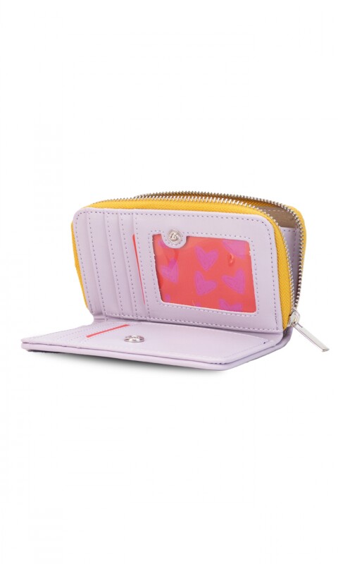 BILLETERA MALU AZUL FRANCIA LILA Y MAIZ