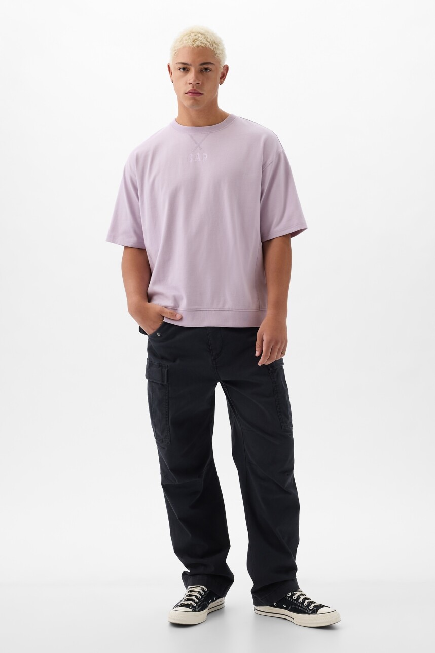 Remera Logo Gap Hombre Orchid Petal 14-3710 T