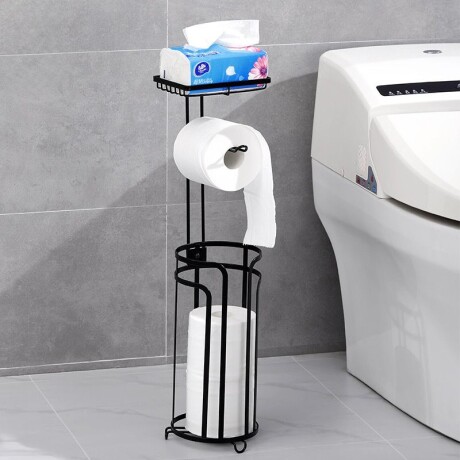 Porta Papel Higiénico con Estante y Almacenamiento Porta Papel Higiénico con Estante y Almacenamiento