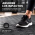 Piso Tatami Goma Eva Encastrable 1x1m 2cm Yoga Pesa Mancuer NEGRO GRIS