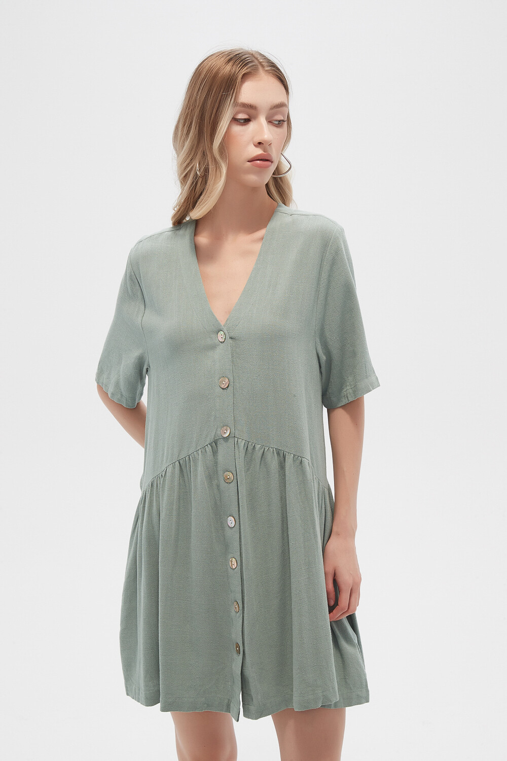 Vestido Kani Verde Azulado