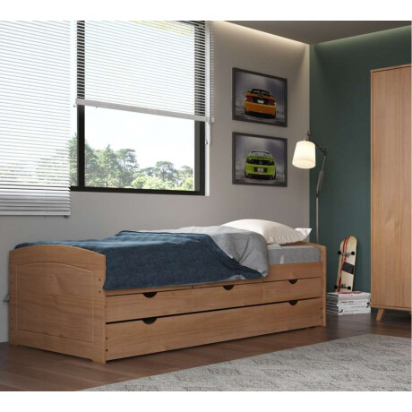 Cama Marinera 1 Plaza Con Cajones Ulli Marron