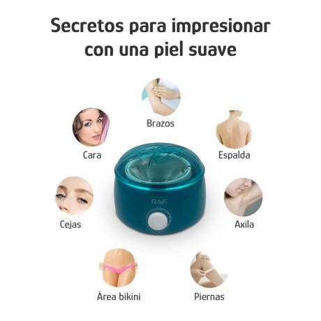 Calentador De Cera 65W Profesional Olla Temp Regulable Verde