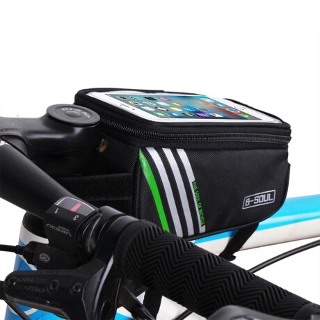 Bolso de Bicicleta para Celular B-soul NEGRO-CELESTE