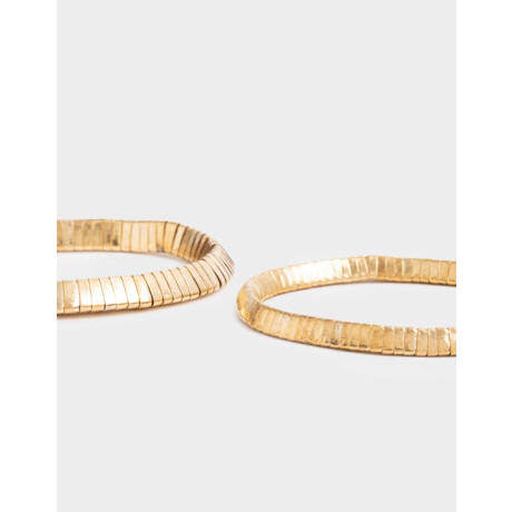 Pulsera Elastica Sets De Metal Dorado