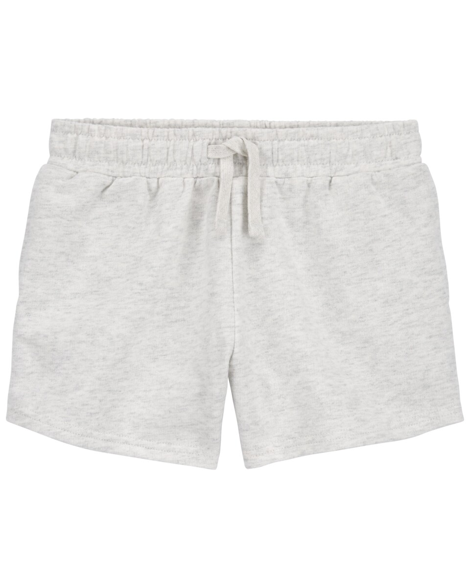 Short de algodón, con cordón, gris 