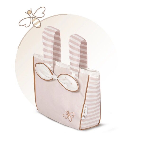 Coche De Cuevas Muñecas + Bolso Sombrilla Infantil Juguete Variante Color Crema