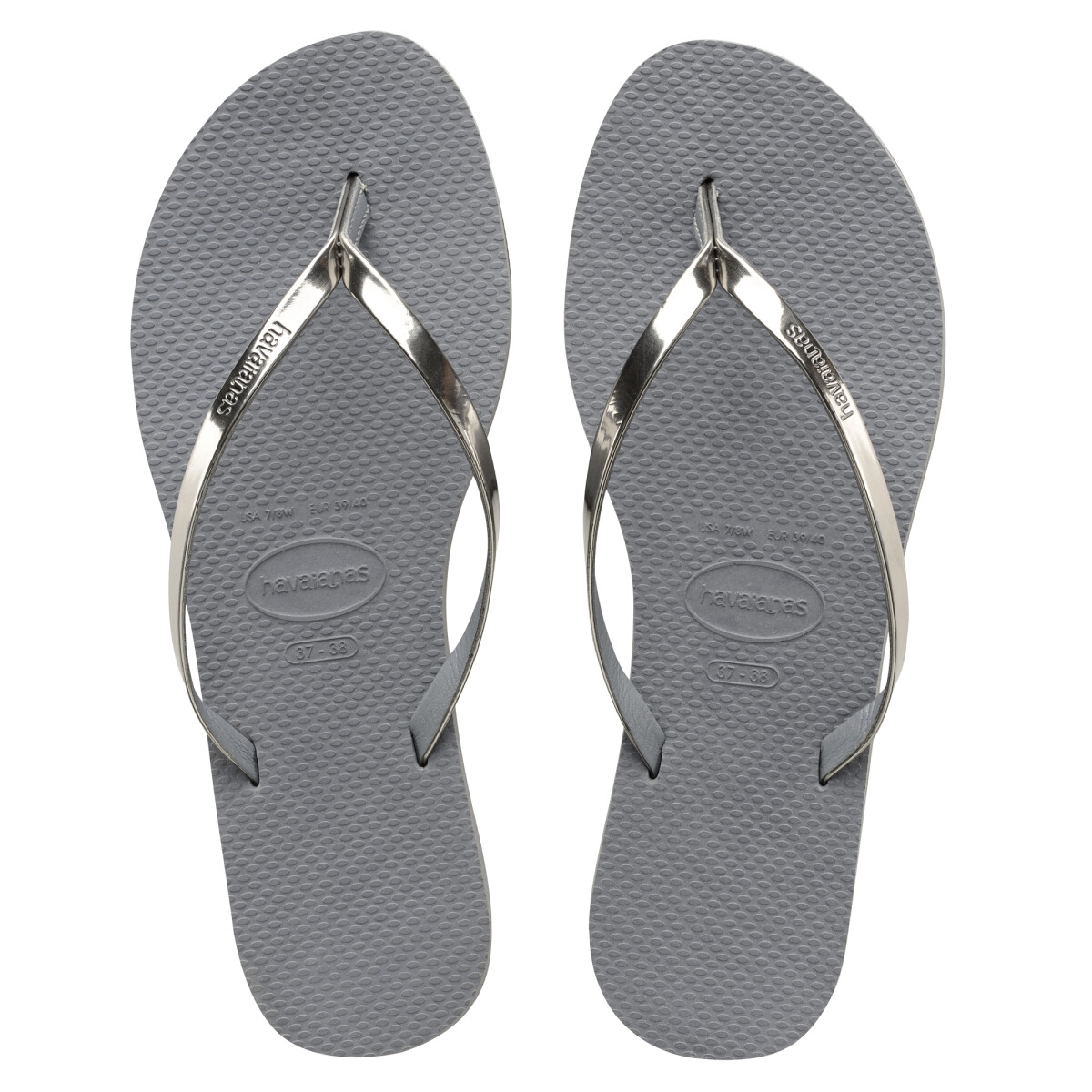Sandalias de Mujer Havaianas You Metalic - Gris - Gris acero 