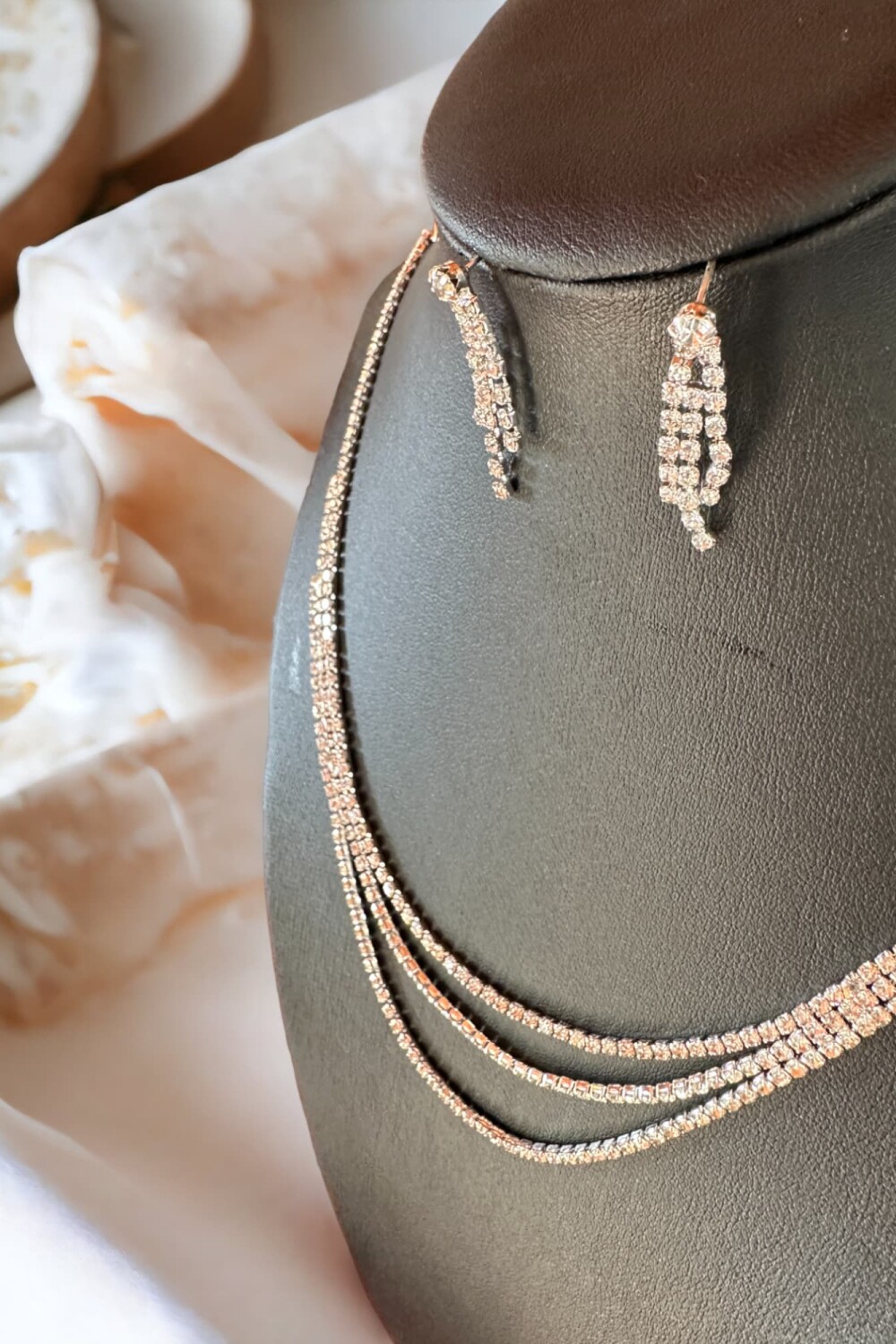 Conjunto strass plata Conjunto strass plata