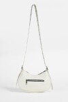 Cartera bandolera correa doble ojalillo blanco