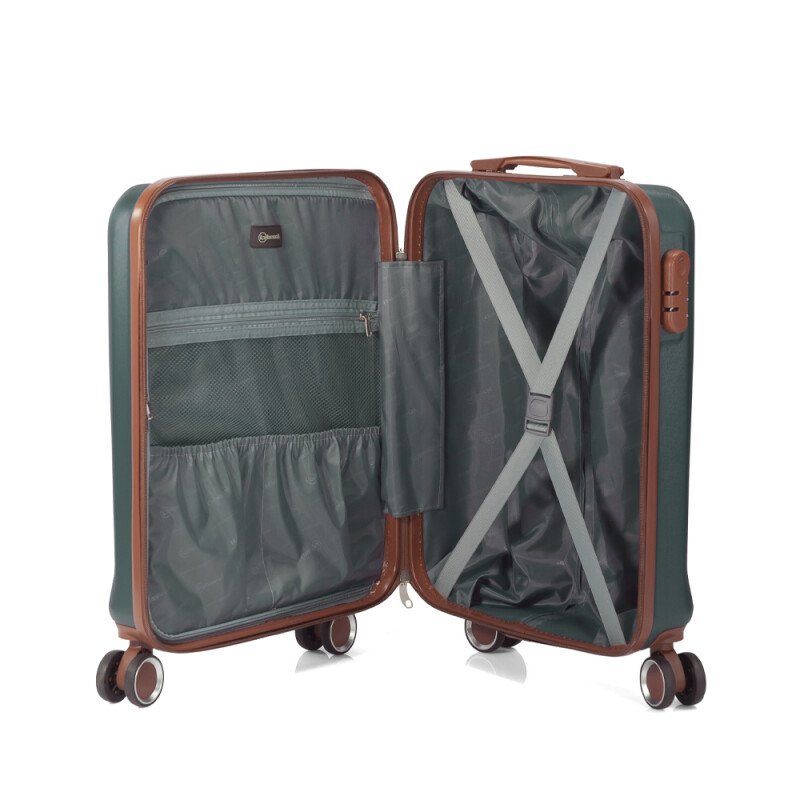 Valija Benzi 4 Ruedas Gris M TROLLEY M ABS 4 RUEDAS DOBLES BZ5776G