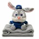 Manta De Apego Peluche C/Frazada 1.60m X 1.00m Inf. Conejo