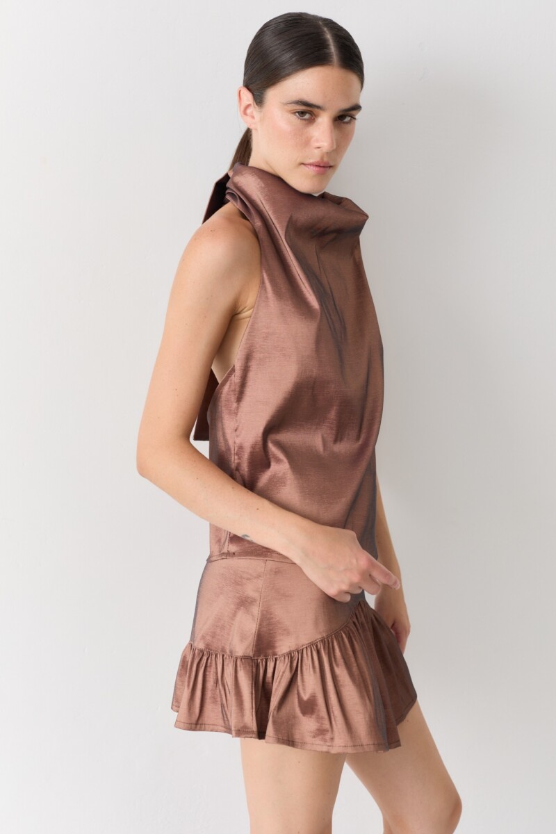 TOP HALTER PARTY Cobre