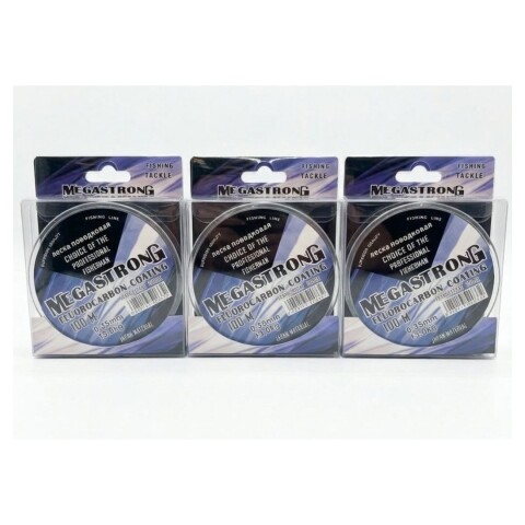 Tanza Megastrong 0.35mm 1.3.0kg Fluorocarbono 100m Pack X 3 Unidades Tanza Megastrong 0.35mm 1.3.0kg Fluorocarbono 100m Pack X 3 Unidades