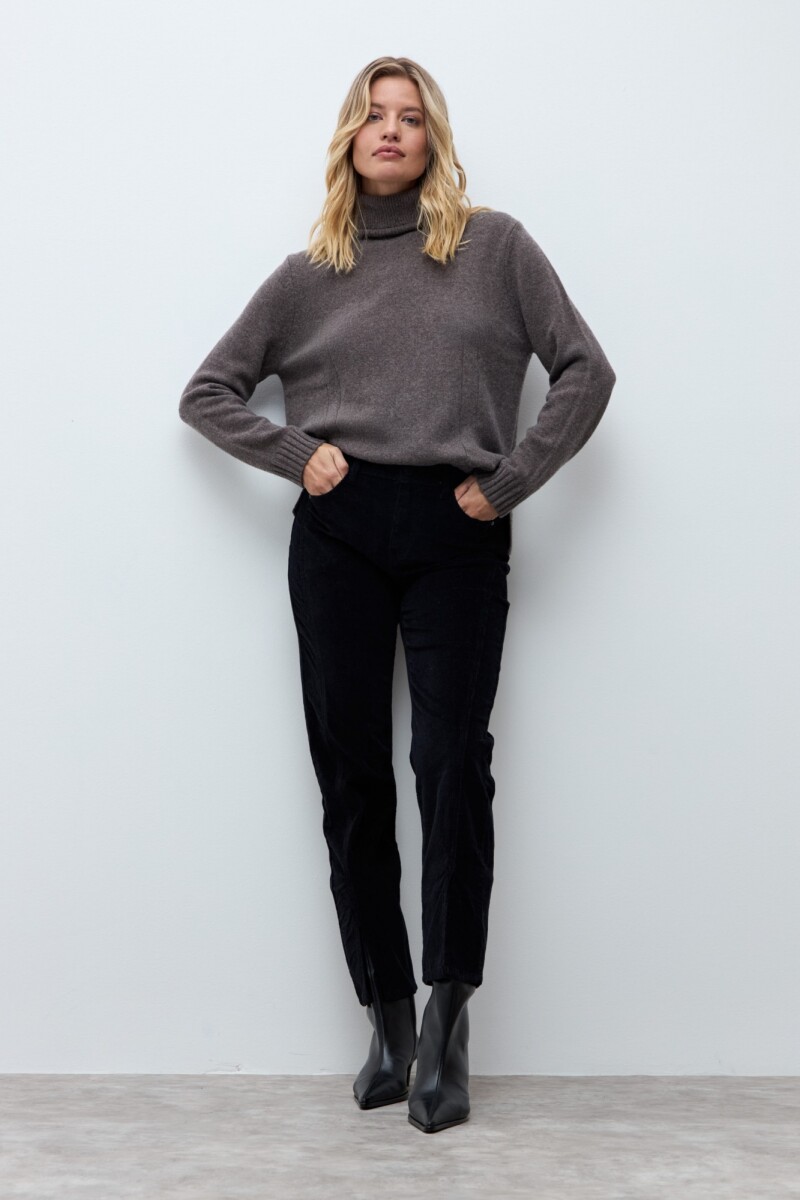 Pantalón Donna de pana negro