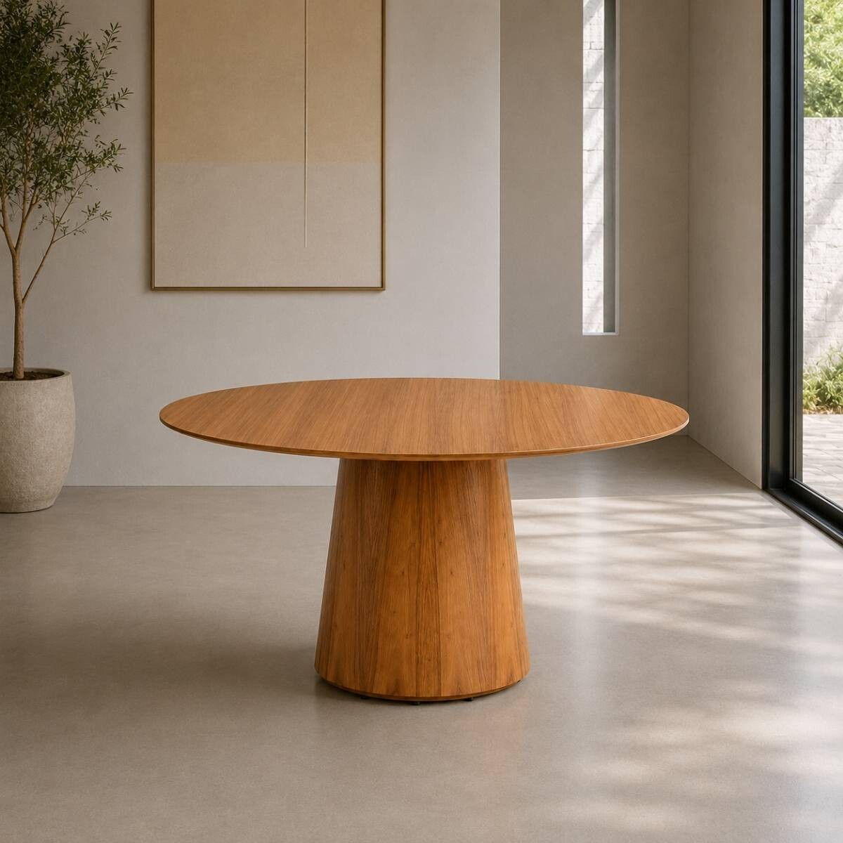 Mesa de Comedor Zara - Redonda - 100 - Canela 
