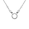 Cadena canutillo - Plata 925 quemada - Sin piedra - CD3564 sinpiedra