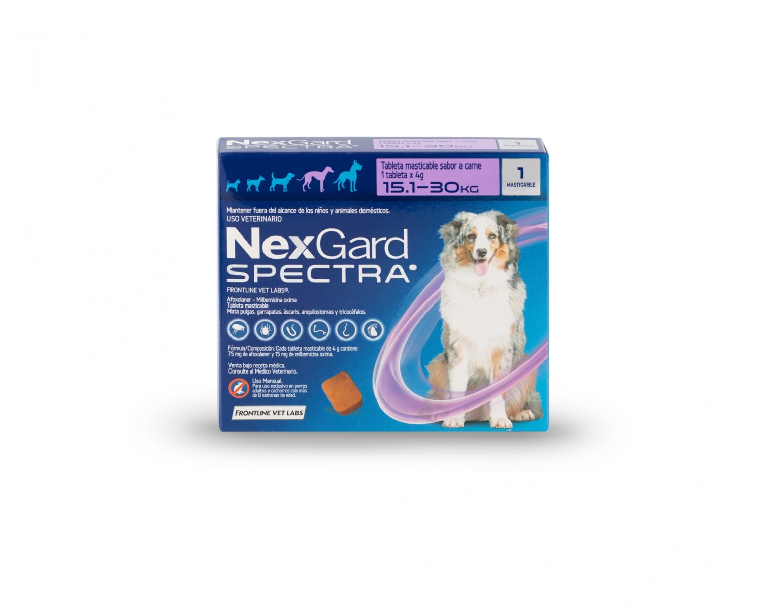 Nexgard Spectra 15 a 30kg PACK DE 3 