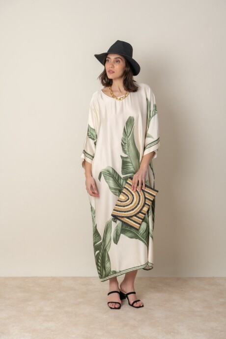 VESTIDO PALMA Verde seco