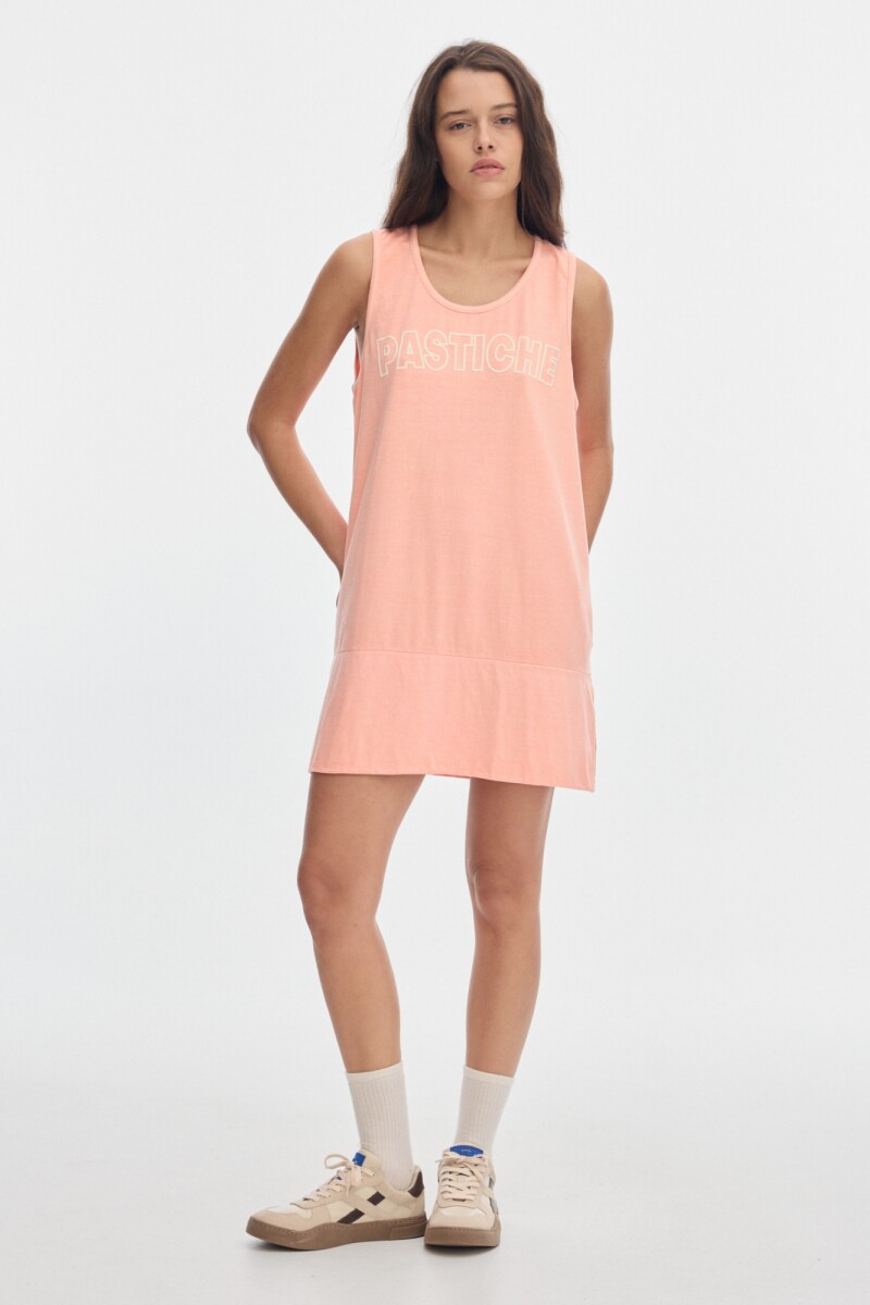 Muscu Playera Graphic Peach