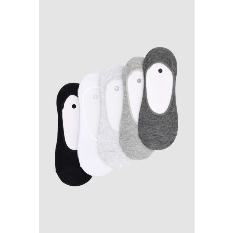 Pack de 5 medias invisibles lisas Variante 3