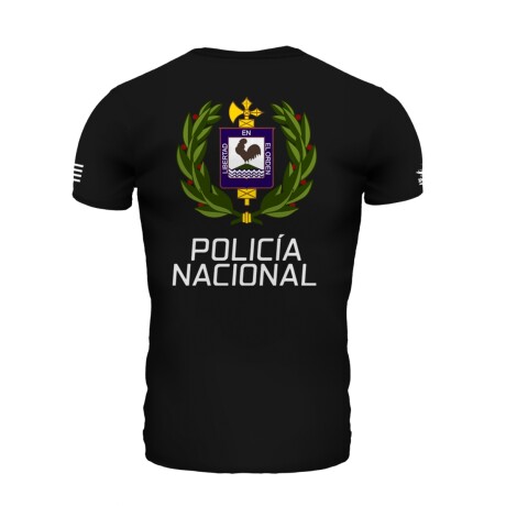 Remera manga corta Policía Nacional Negro