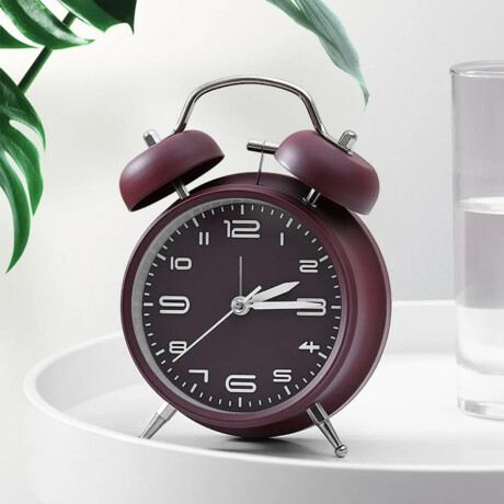 Reloj analogico de escritorio retro Bordeaux