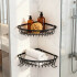 Estante Organizador Esquinero Set de 2 Accesorios Baño Ducha Adhesivo Imback Color Negro Estante Organizador Esquinero Set de 2 Accesorios Baño Ducha Adhesivo Imback Color Negro