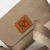 Mini bag Nina en cuero graneado Taupe