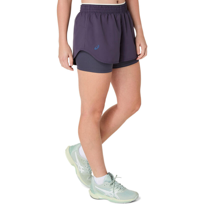 Short Tenis Match Mujer Indigo Fog