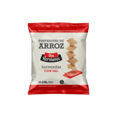 Tostadas De Arroz Con Sal Y Sin Gluten Dos Hermanos 120g Tostadas De Arroz 2 Hermanos
