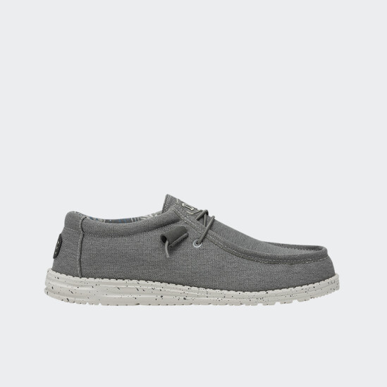Calzado Hey Dude Wally Stretch Canvas Gris