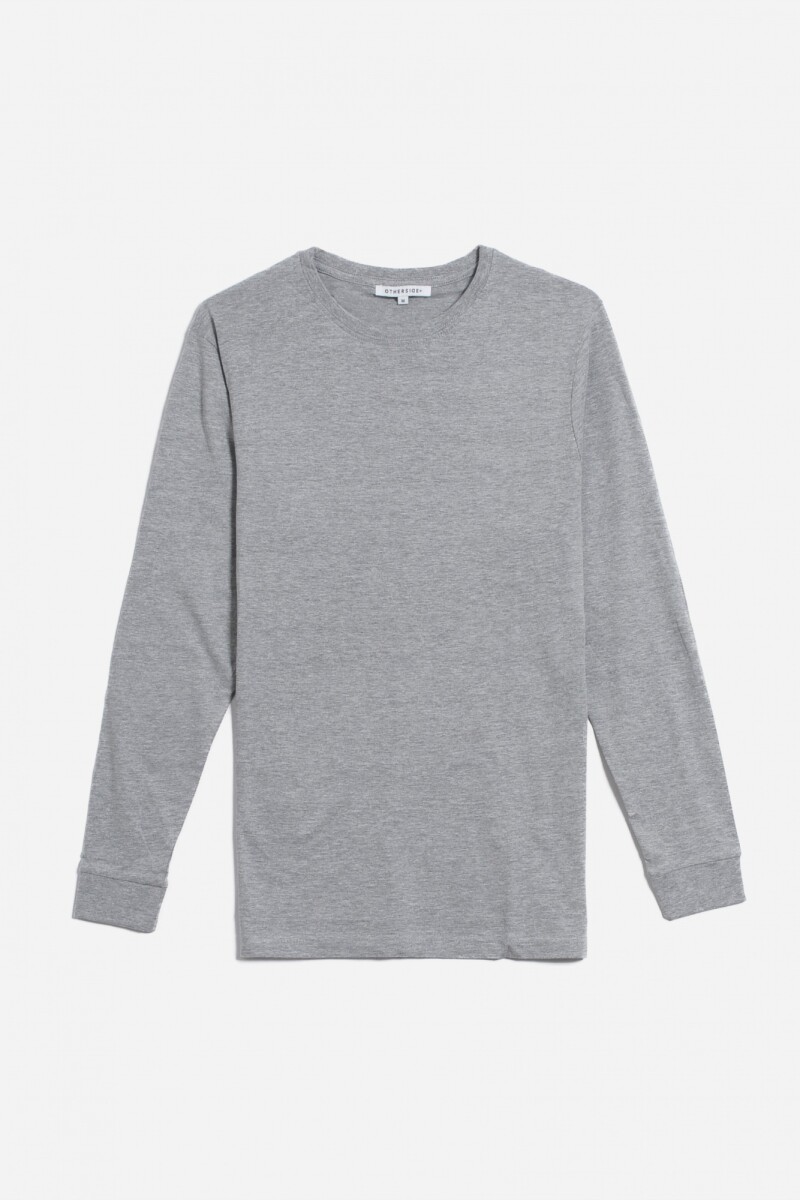 Remera básica m/l - Gris 