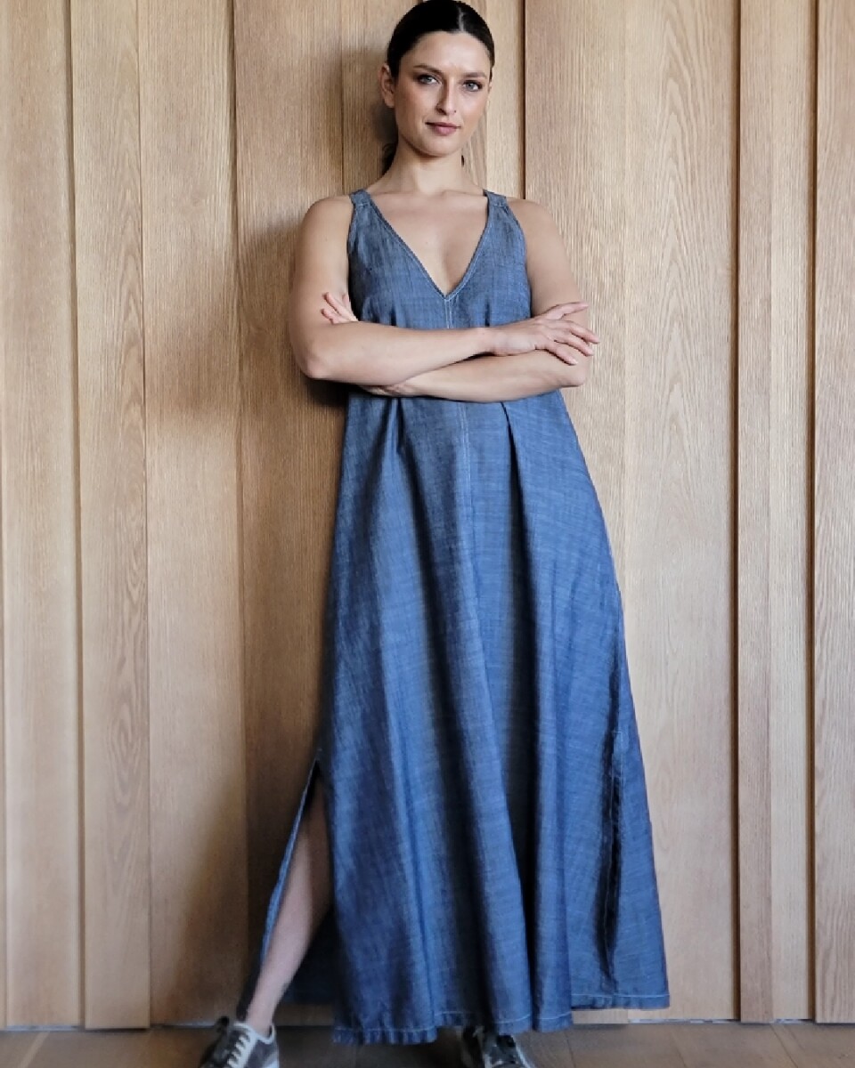 Vestido Laguna - Azul Melange 