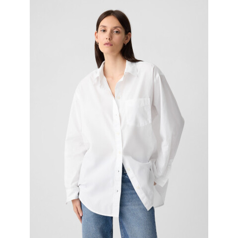 V-LS POPLIN BIG SHIRT OPTIC WHITE