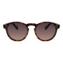 Lentes de sol De Tr90 Redondo Flap Gradiente Marón/Marrón