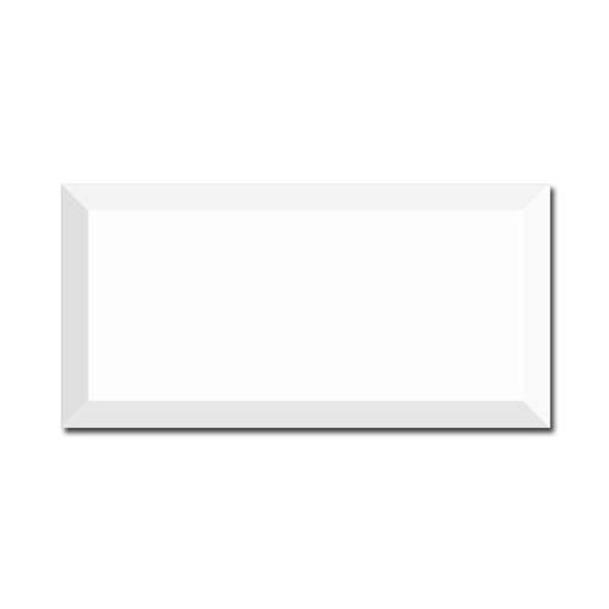 Cerámica Biselada Branco "a" 10x20 Cm 