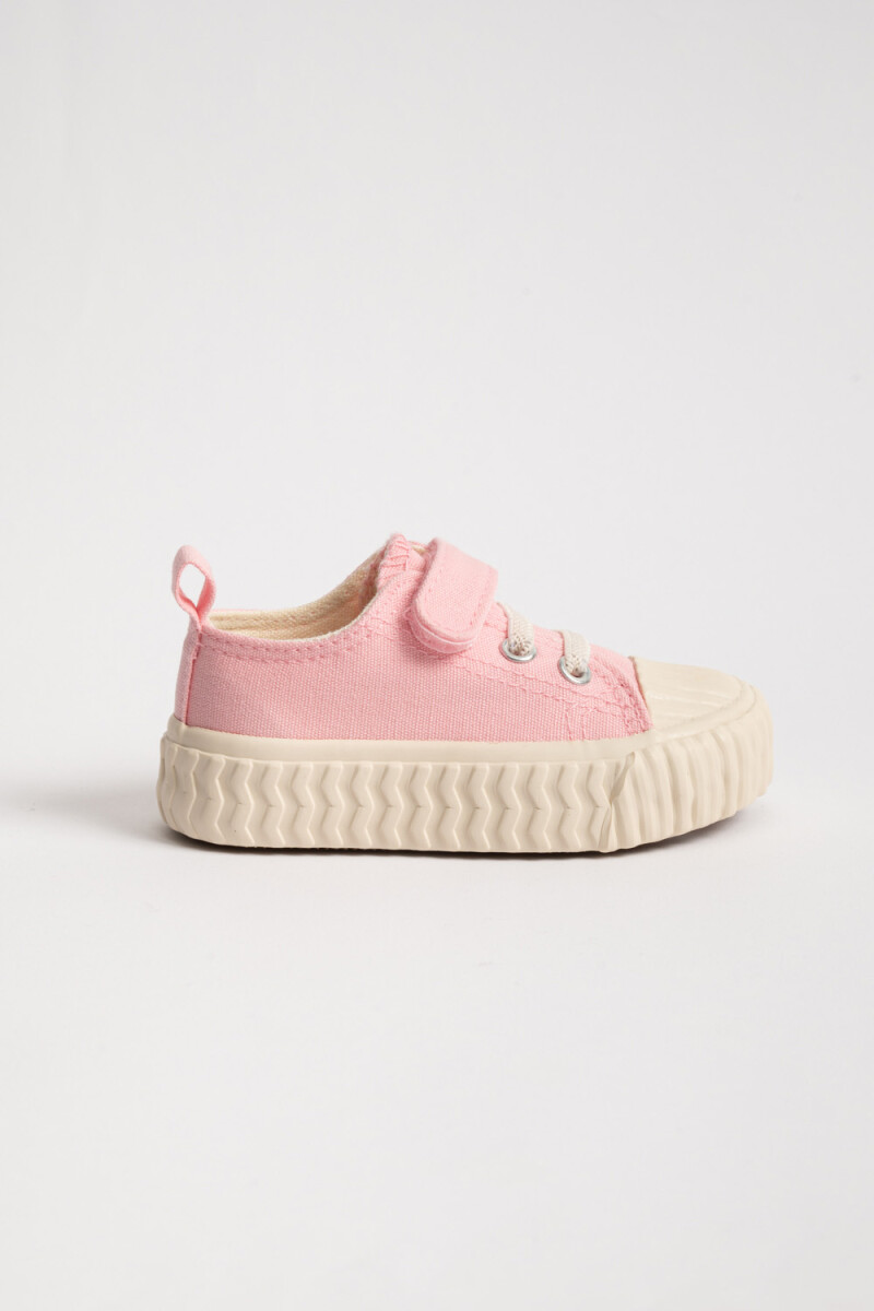 Zapatilla Deportiva Deportiva Acordonada Rosada