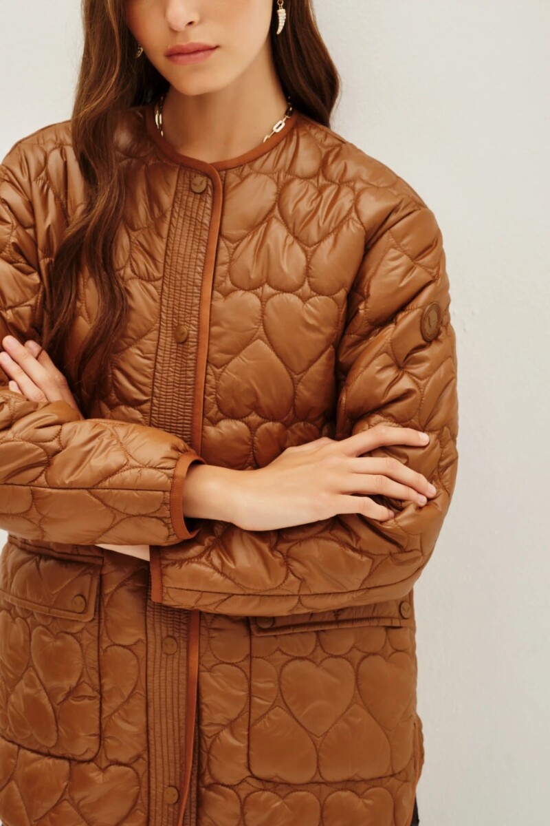 Campera Hearts Camel