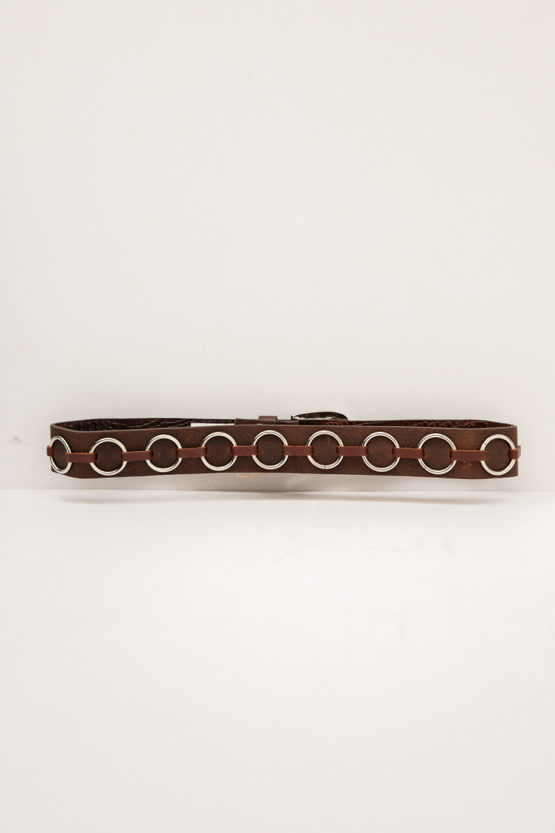 Cinturon Aros Marron