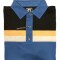 REMERA HOMBRES FOOTJOY ATHLETIC FIT Pique Color Block W/Chest Stripes- Marino - Blanco -Tangerine