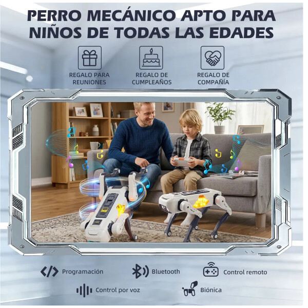 Perro Robot Inteligente Con App Y Control Remoto Wifi 2444a-2 PERRO ROBOT 2444A-2