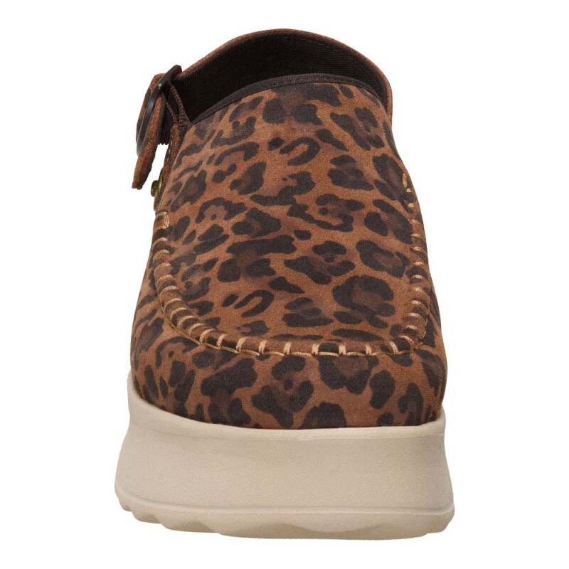 Zuecos Delray Clog Suede - Mujer Brown Leopard