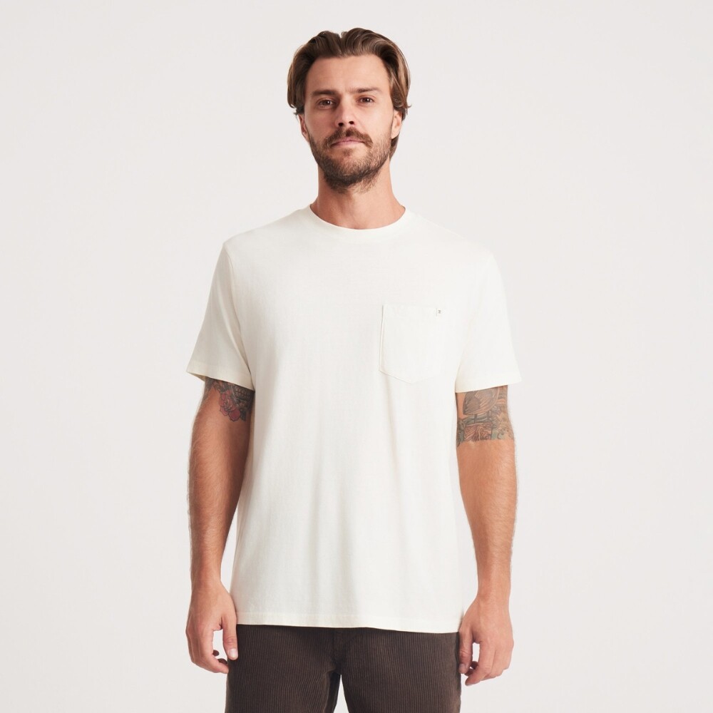 Polo Roark Made To Fade Tee Hombre WASHED OFF WHITE