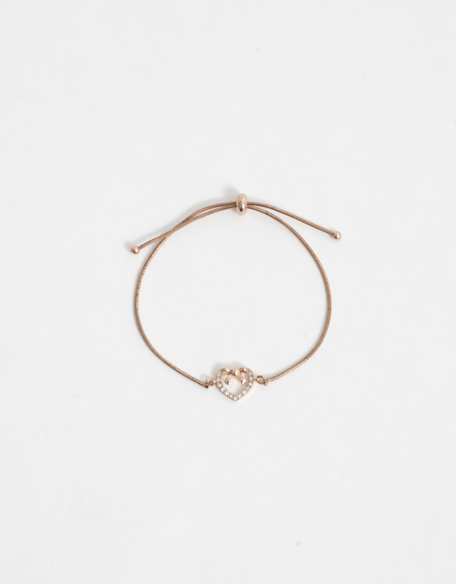 Pulsera Flexible Con Dije Corazón 