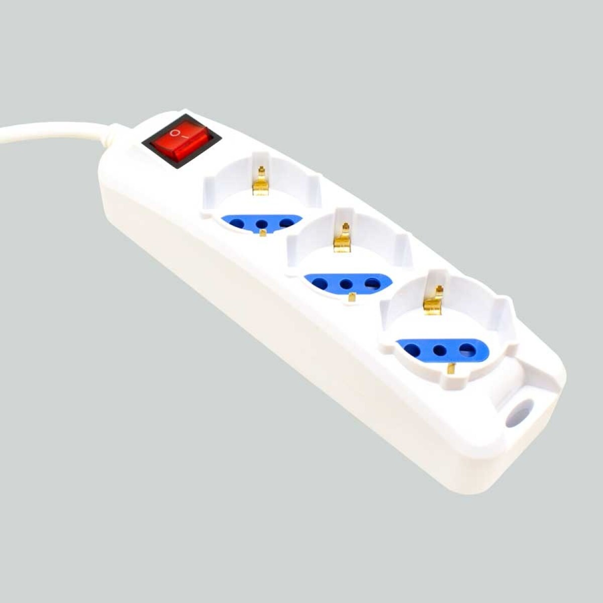 Alargue 3Toma Schuk C/Llave Led 3Mts - N/a 