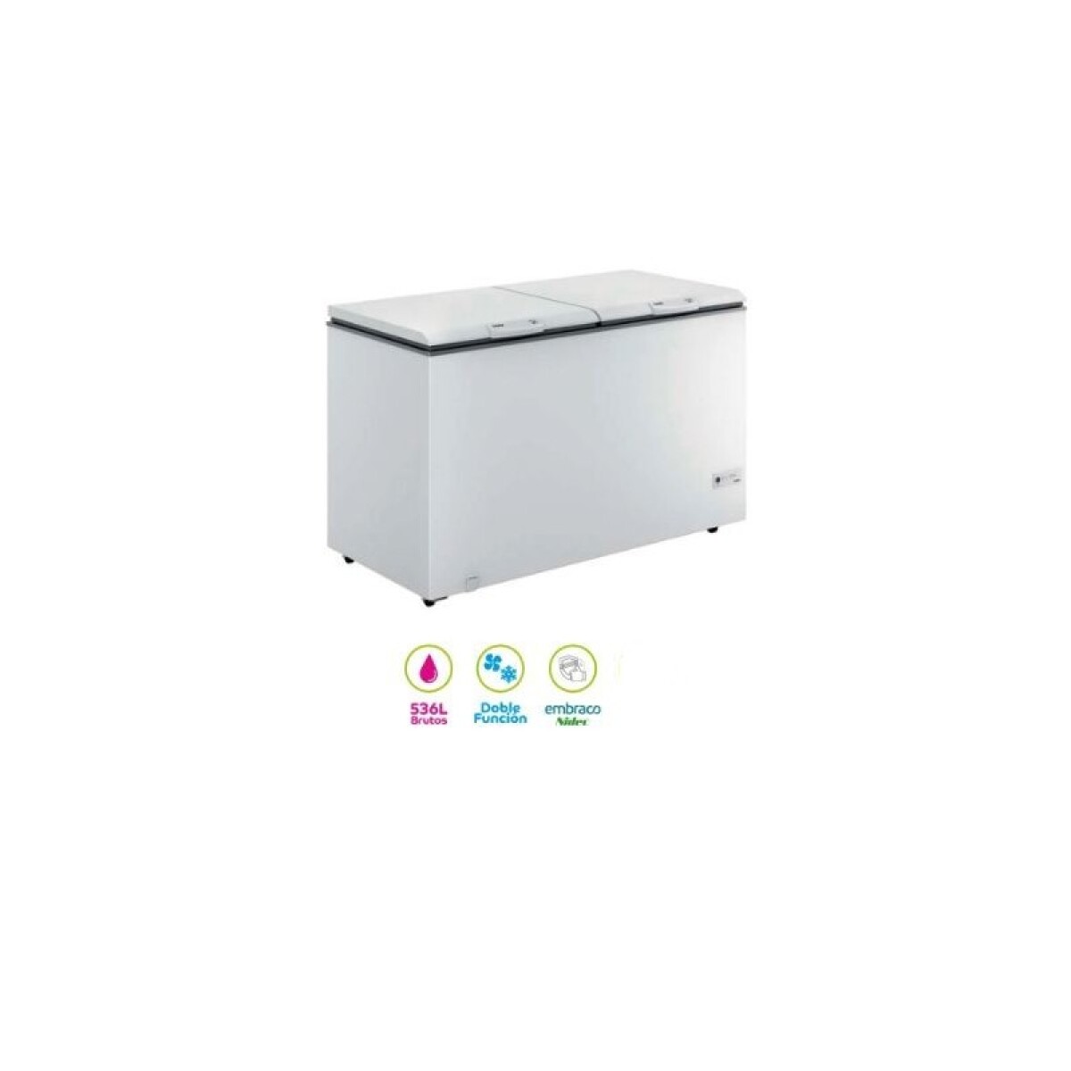 FREEZER CONSUL HORIZONTAL 534 LTS. 2 PUERTAS DOBLE ACCION 
