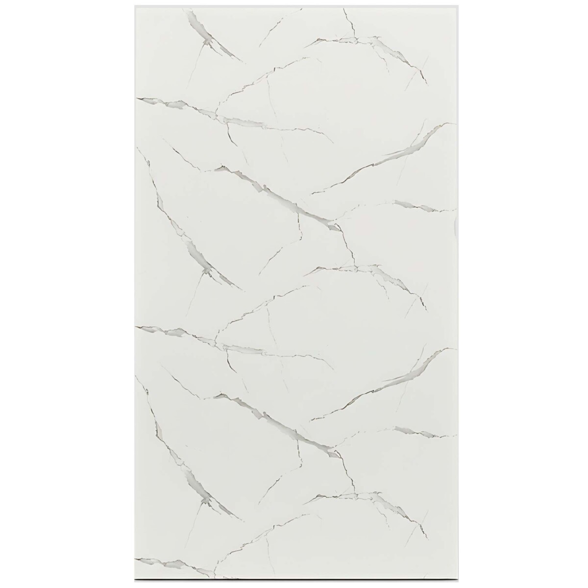 Placa PVC Símil Mármol 2,44x1,22m 3mm Resistente Agua Calor - Mármol Blanco Gris Claro 1 