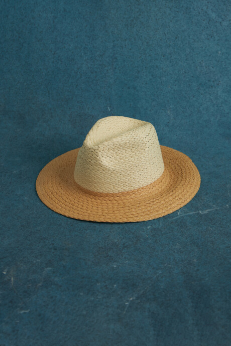 Sombrero Luz Crema y Beige