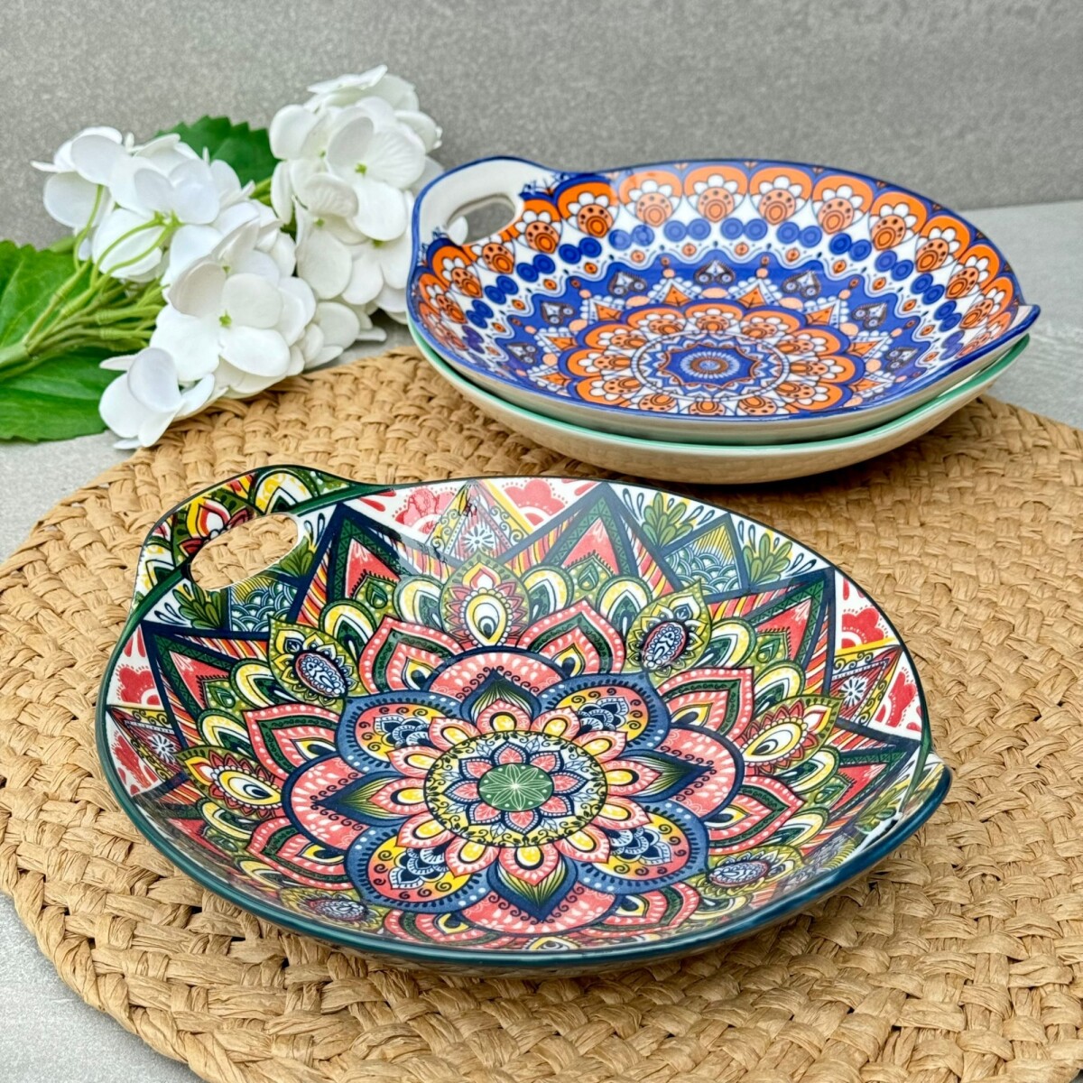 Juego De 6 Cazuela Bowll Cerámica C/Asas Ø 20cm x 5cm 